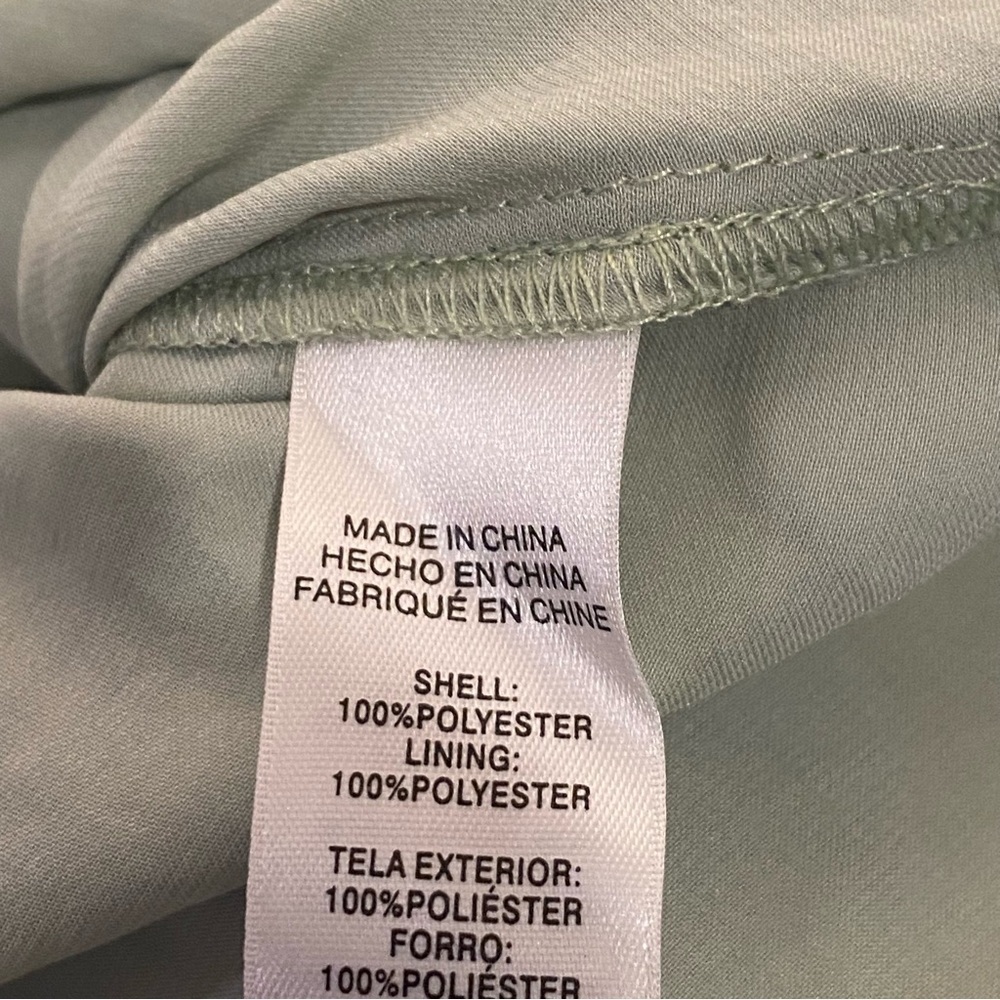 Chicos Blouse Layered Look V neck Pullover top Light Green Chicos Sz 1 (m/l) - Picture 5 of 5